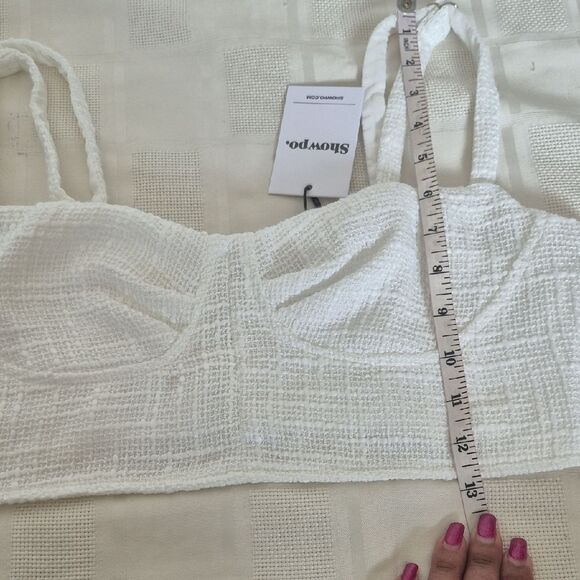 Showpo White Textured Two-Piece Set - Picture 11 of 16